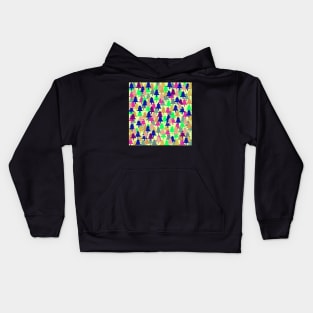 Colorful fir pattern II Kids Hoodie